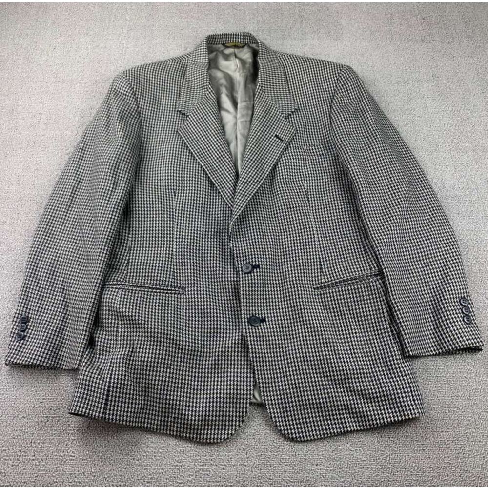Confezioni Riserva Luciano Franzoni Sport Coat Men Wool houndstooth‎ USA Made